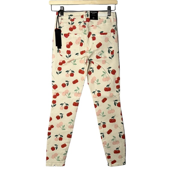 Blank NYC & Free People Natural Cherry Print Skinny Pants NWT - Picture 4 of 6